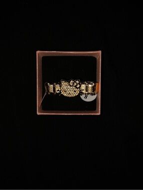 Hello Kitty Gold Ring 2 Finger